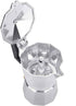 Stovetop Espresso Maker Moka Pot Italian Espresso Greca Coffee Maker 2 Cup 100ml Aluminum Stove Top Coffee Home Office Use Gift for Friends for Italian Espresso Cappuccino Latte Silver