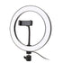 Plastic Ring Light With Four Modes And USB Cable For Mobile 26 CM - Black