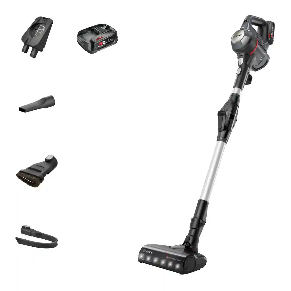 Bosch Unlimited 7 BCS711GB ProHome MultiUse Lightweight Cordless Vacuum Cleaner with Flex Tube & Accessories, 1 Battery 40 minutes runtime - Anthracite - Safqqa Egypt
