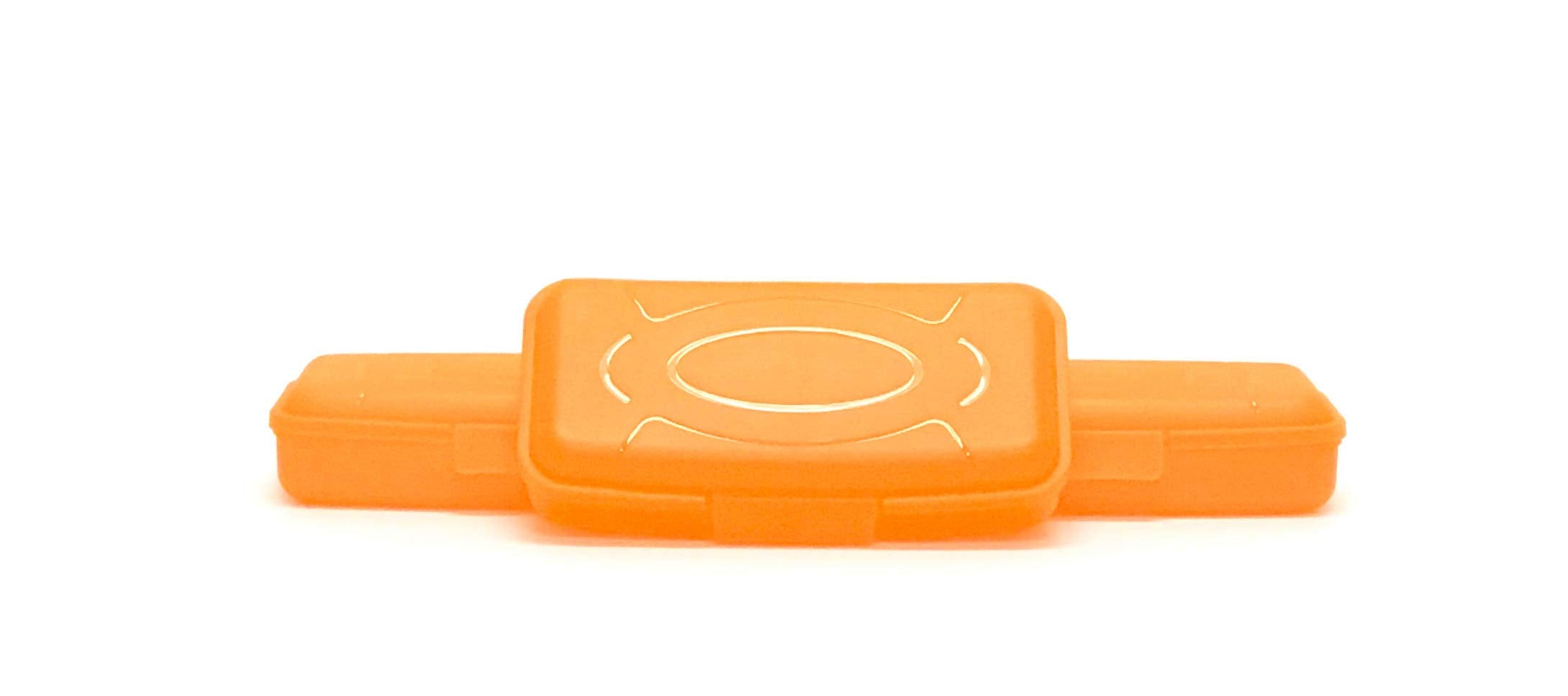 طقم 3 صناديق تخزين من منترة هوم – 450 مل باللون البرتقالي الزاهي لتخزين الأدوات والمستلزمات الصغيرة