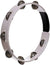 Dadi MT12A Colorful Plastic Tambourine with Metal Jingles - White & Black