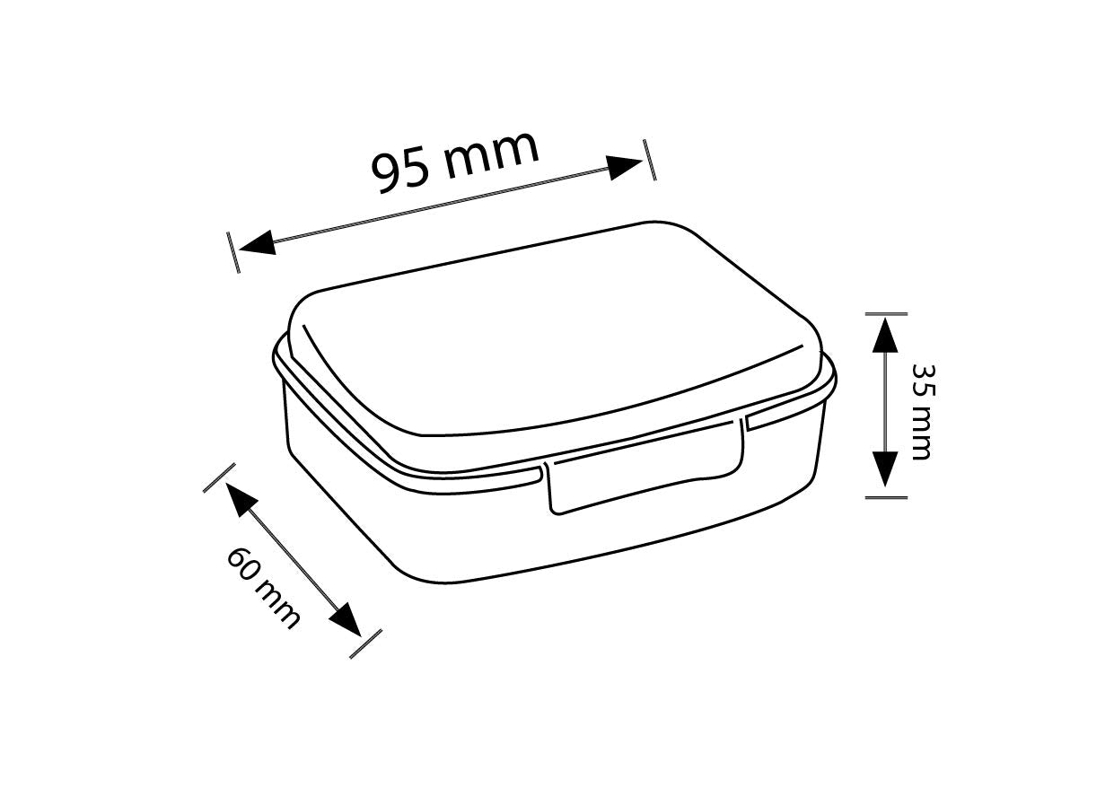 علبة غداء مينترا مصنوعة من بلاستيك امن للطعام
