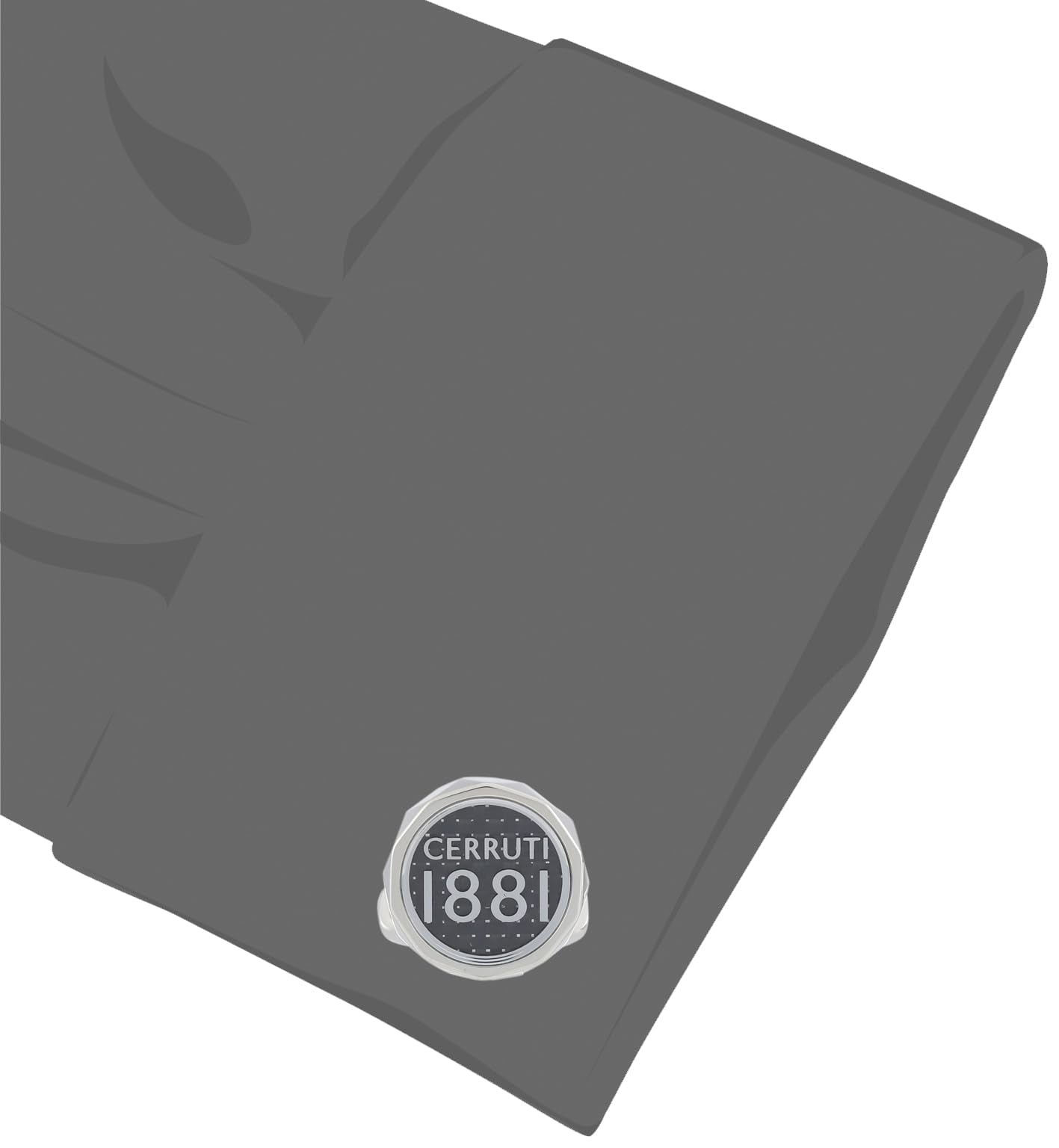 أزرار أكمام رجالية من سيروتي 1881 بشعار بارز – فضي وأسود