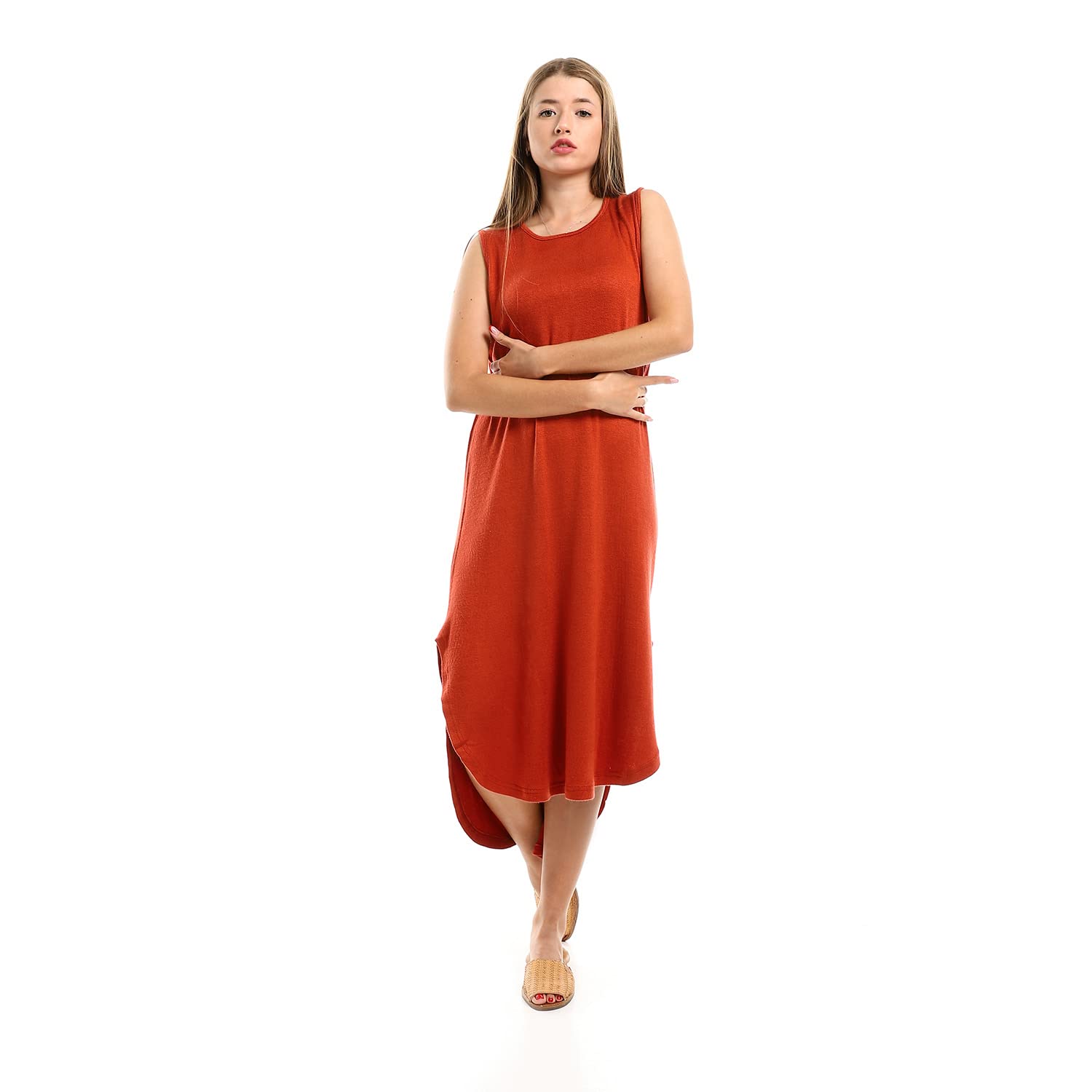 JAMILA Women High Low Sleeveless Dress