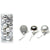 Solid Color Christmas Tree Ball Bauble Hanging Ornament ,24 Pieces, Silver