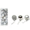 Solid Color Christmas Tree Ball Bauble Hanging Ornament ,24 Pieces, Silver
