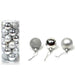 Solid Color Christmas Tree Ball Bauble Hanging Ornament ,24 Pieces, Silver