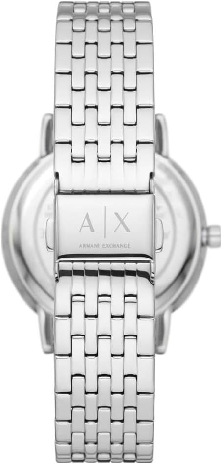 Armani Exchange Three-Hand Stainless Steel Watch - AX5578, Silver, bracelet, Womens