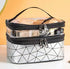 Women’s Waterproof 2-Layer PU Cosmetic Organizer Box