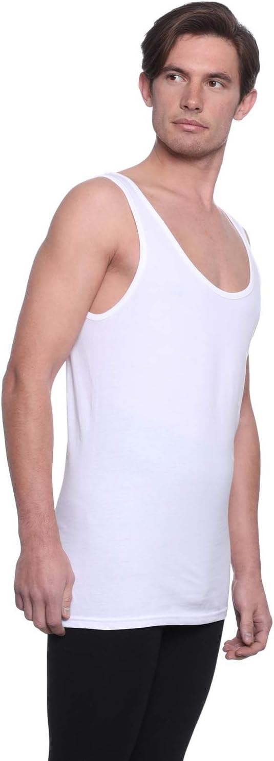 Dice Mens Set of 3 Cotton Round Neck Sleeveless Undershirt - Safqqa Egypt