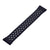 Generic Silicone Adjustable Watch Strap With Holes Design For Unisex Compatible With Smart Watches 20 MM - Black