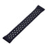 Generic Silicone Adjustable Watch Strap With Holes Design For Unisex Compatible With Smart Watches 20 MM - Black