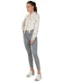 Splash Striped High-Waist Slim-Fit Pants for Women - Safqqa Egypt