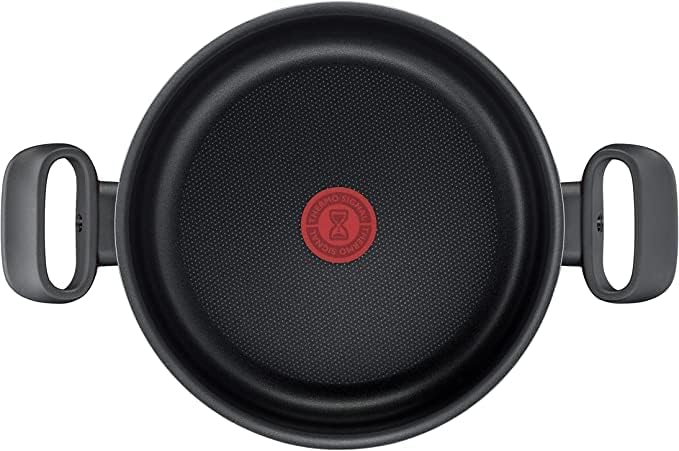 طقم طهي تيفال تيمبو بغطاء زجاجي، ٤ قدور (١٨-٢٠-٢٢-٢٦) سم + مقلاة (١٨-٢٢) سم (علبة مشتركة / بدون مقلاة كبيرة)