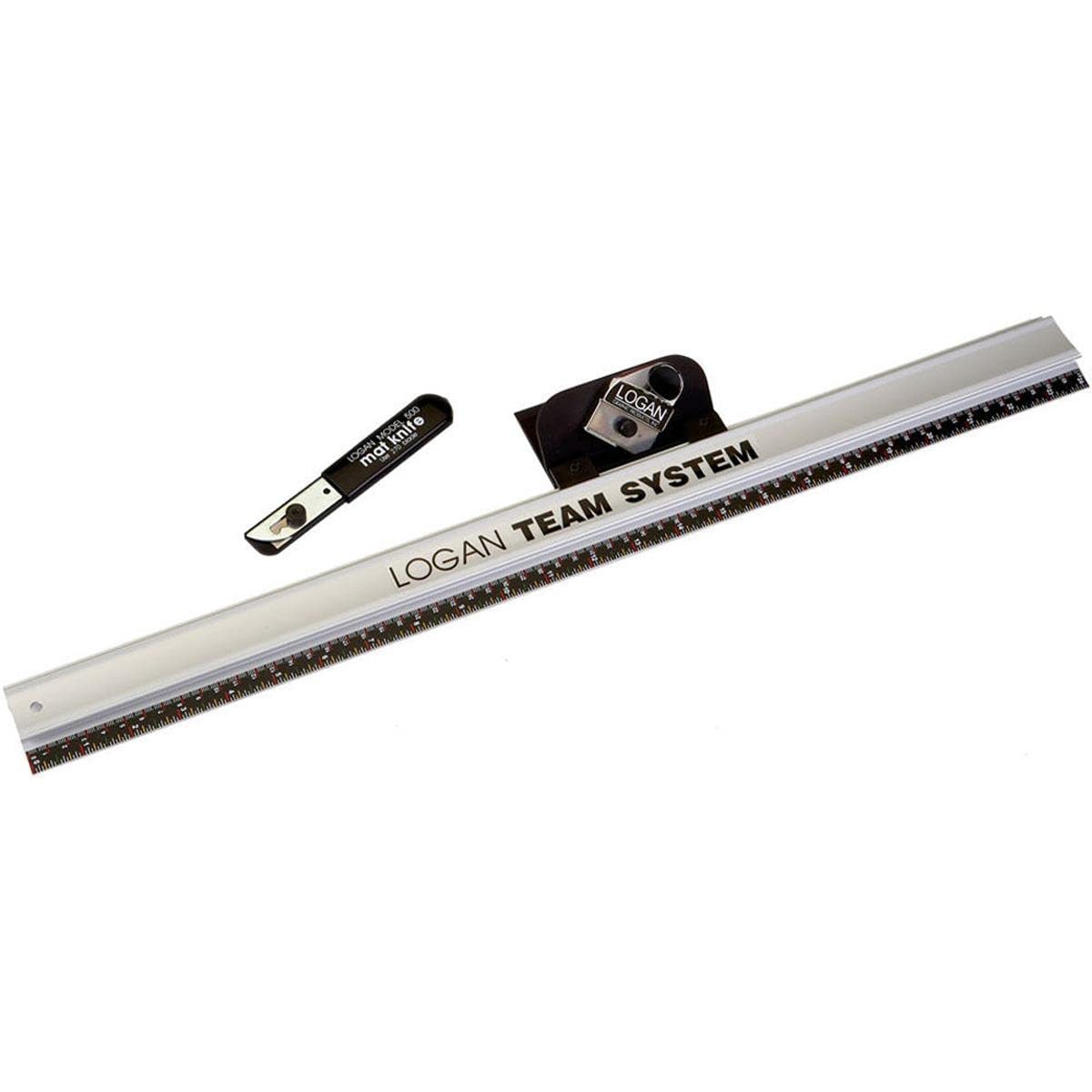 مسطرة قطع لوجان مع سكين حاد ونظام Team System