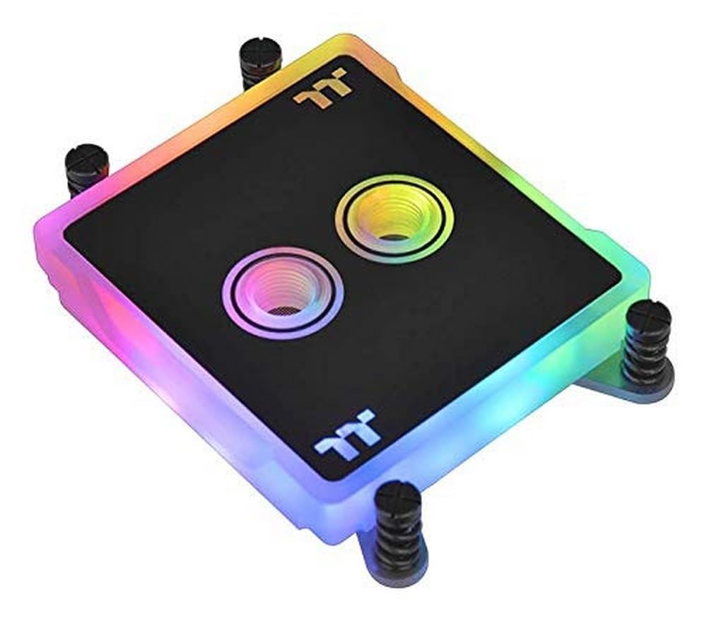 وحدة تبريد مائي ثيرمالتيك باسيفيك W6 RGB – إضاءة 16.8 مليون لون، مزامنة مع أليكسا وريزر كروما، تغطية كاملة لمعالج AMD TR4