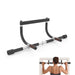 Doorway Pull Up Bar with Ergonomic Grip, Exercise Equipment Body Gym System No Screws Trainer, Multi-Grip Chin Up Bar & Exercise Bar & Home Workout black