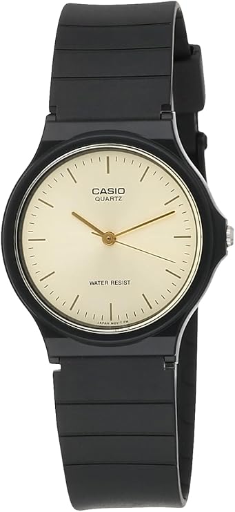 Casio Men Watch MQ-24-9ELDF Gold Dial Black Band Casual Quartz – Safqqa Egypt