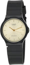 Casio Men Watch MQ-24-9ELDF Gold Dial Black Band Casual Quartz