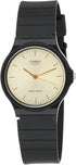 Casio Men Watch MQ-24-9ELDF Gold Dial Black Band Casual Quartz