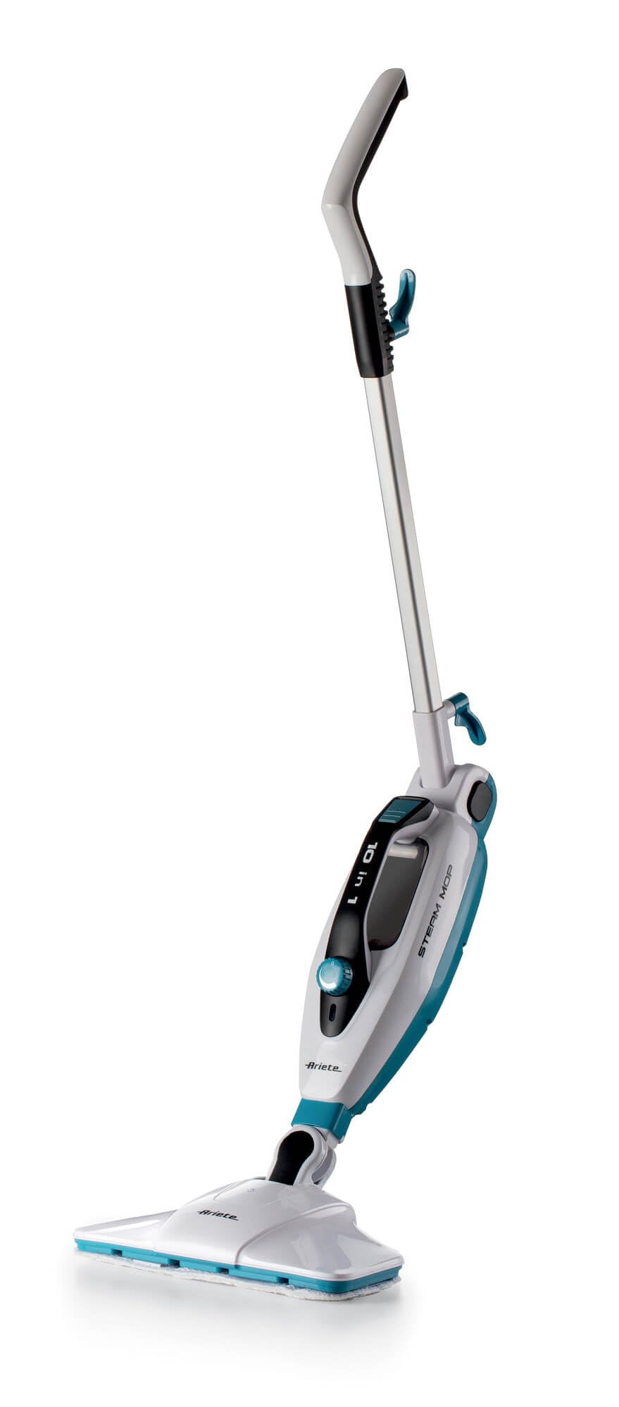 Ariete Steam Mop Foldable 10 in 1 4175, Broom, Plastica, White/Light Blue, 1500 W (by Delonghi Group)-Damage Box