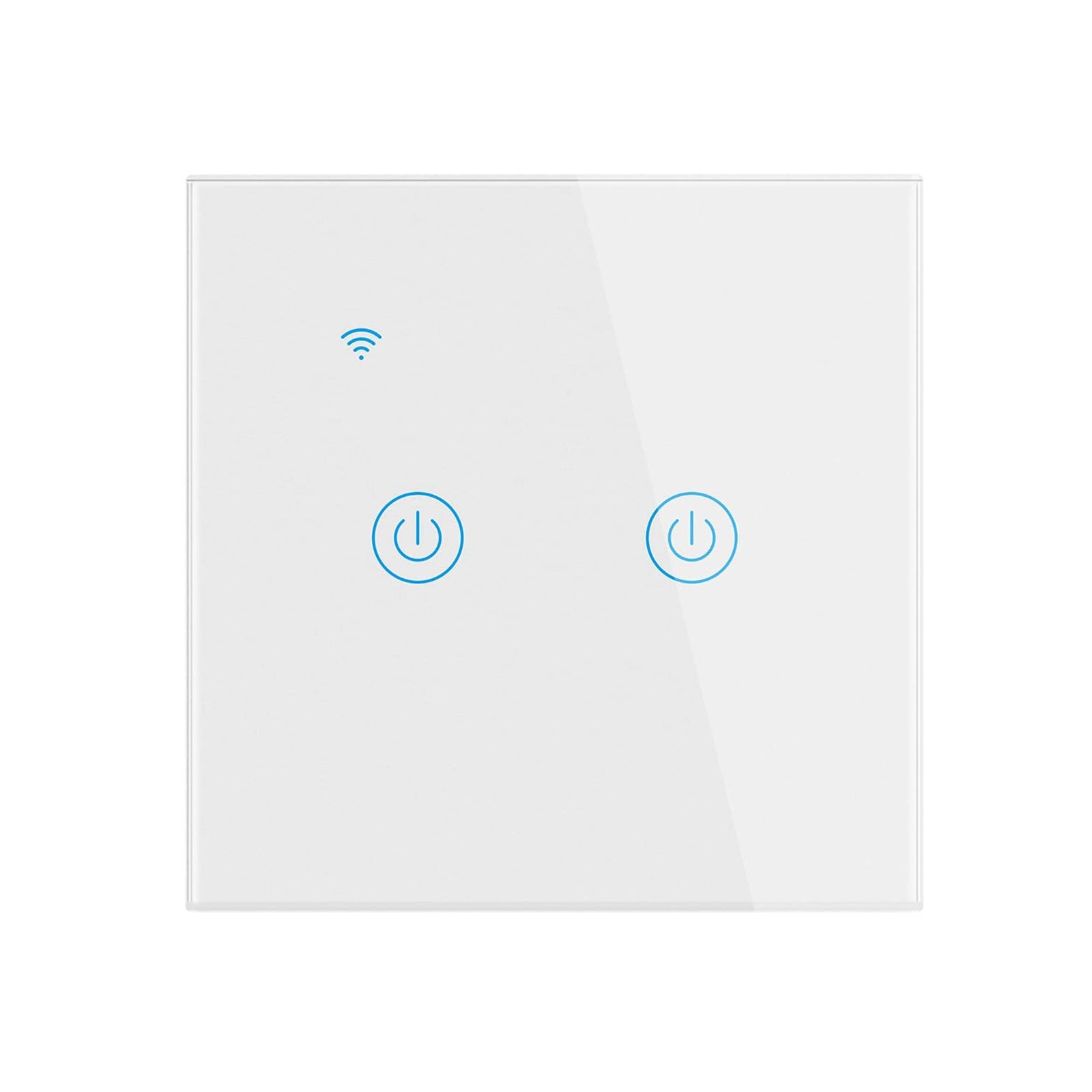 Sulfar WiFi Smart Wall Light Switch – Touch Control, No Neutral Wire, Works with Alexa & Google Home, White (1 pc)