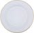 Sahara Porcelain Dinner Plate with Gold Rim – 27 cm, Shallow Design