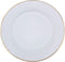 Sahara Porcelain Dinner Plate with Gold Rim – 27 cm, Shallow Design