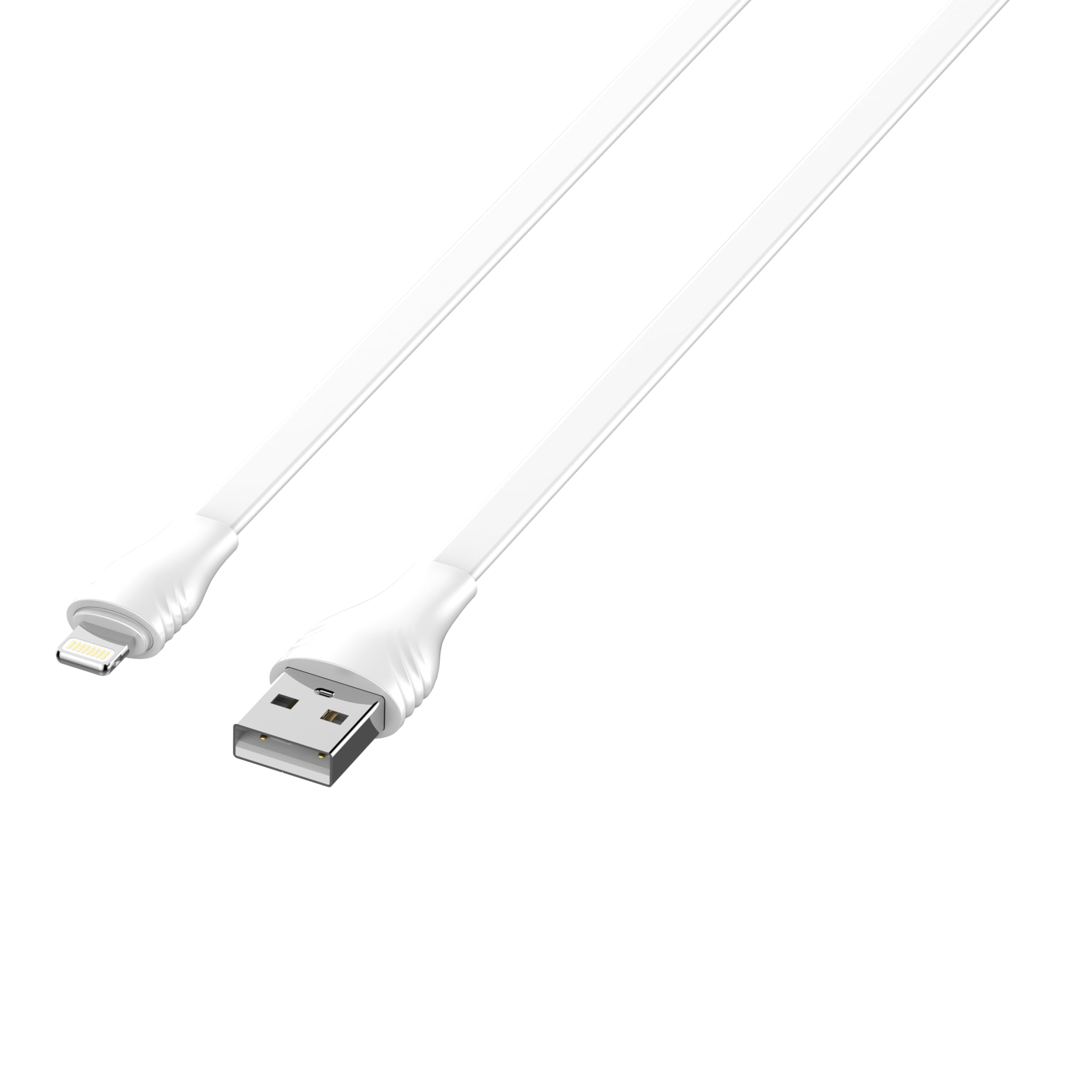 كابل بيانات شحن سريع LDNIO LS553 Lightning 2.1A بطول 3 أمتار - أبيض