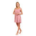 Kady Women Self Patterned Sleeveless Round Sleepshirt-Nightdresses & Nightshirts - Safqqa Egypt