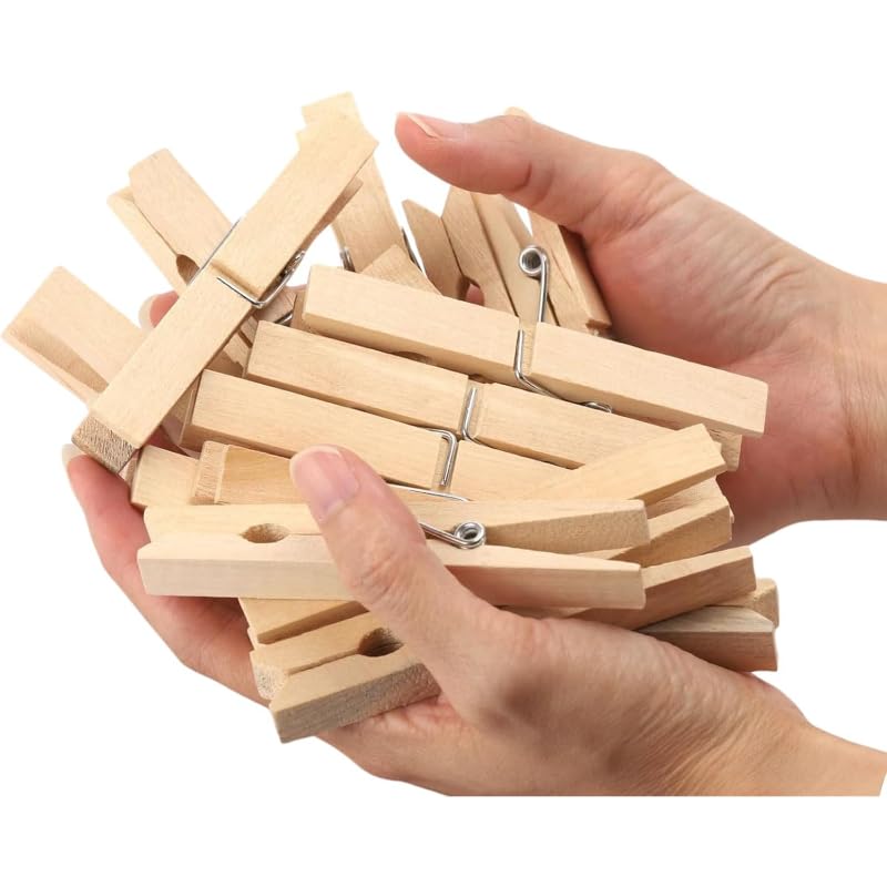Elyassin 20-Piece Wooden Clip Set – Multi-Purpose