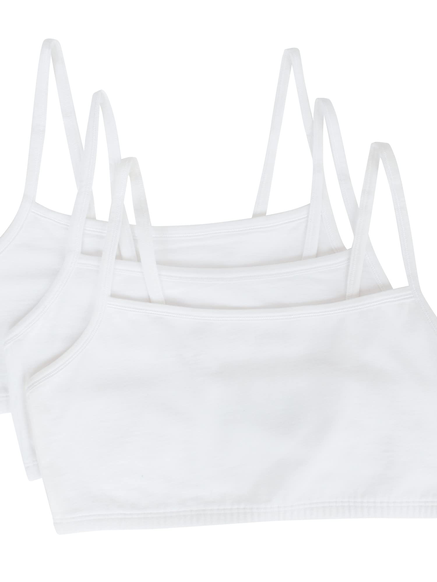 Fruit of the Loom Women’s Cotton Sports Bra Set – Thin & Flexible Straps