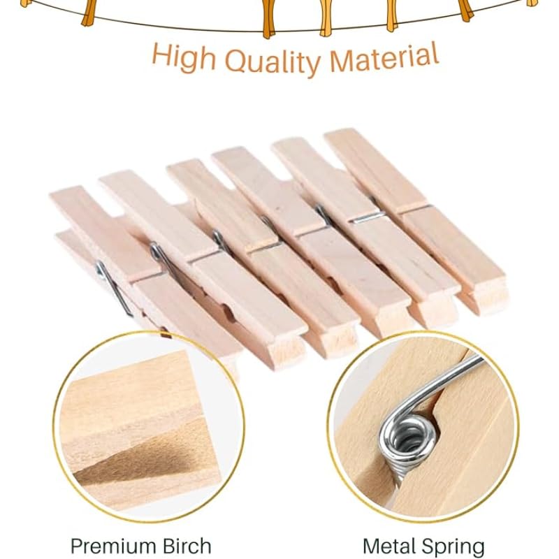 Elyassin 20-Piece Wooden Clip Set – Multi-Purpose – Safqqa Egypt