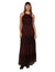 Splash Patterned Sleeveless Round Neck Maxi Dress for Women, - Safqqa