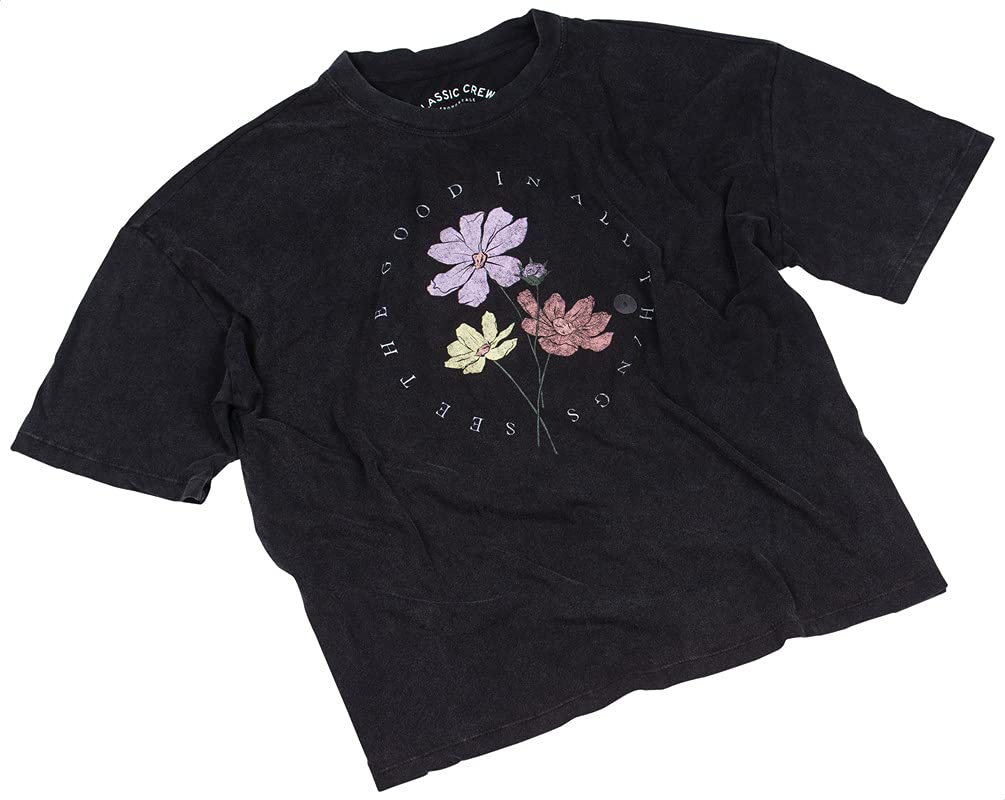 Aeropostale Colorful Print Short Sleeves Cotton T-Shirt for Women