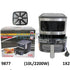 Silver 10 Liter Stainless Steel Digital Air Fryer Performance Range 2200 Watt Rapid Air Convection Heating-Have Scratches