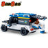 Banbao building kits police patrol car police highway arrest toy for kids 242 pieces b7005