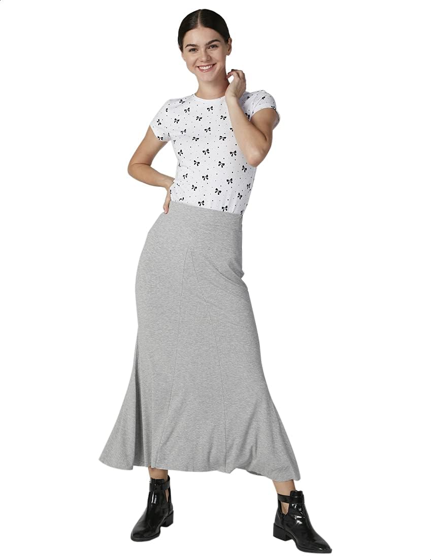  تجمع تنورة 2Xtremz العالية الخصر بطول ماكسي وتصميم A-Line للنساء بين الأناقة والراحة.