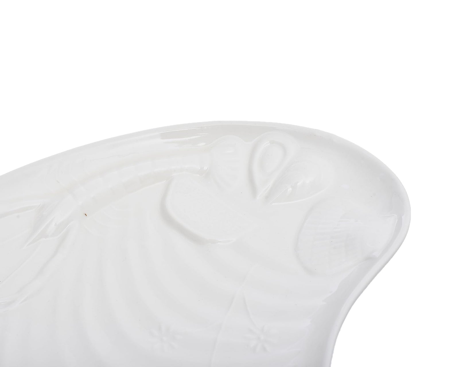Rosa Porcelain Seafood Serving Plate Elegant Dining and Serving Dish