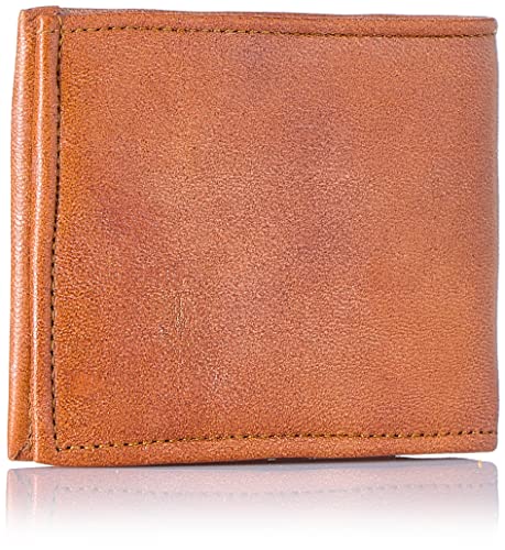 Bidenli Faux Leather Camel Bifold Wallet C111 for Men, Size 5 * 3 * 1