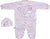 Baby Shoora baby-girls Set 2 Pieces Bodysuit and Hat Embroidered for girls Baby Set (pack of 2)