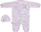 Baby Shoora baby-girls Set 2 Pieces Bodysuit and Hat Embroidered for girls Baby Set (pack of 2)