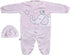 Baby Shoora baby-girls Set 2 Pieces Bodysuit and Hat Embroidered for girls Baby Set (pack of 2)