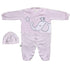 Baby Shoora baby-girls Set 2 Pieces Bodysuit and Hat Embroidered for girls Baby Set (pack of 2)