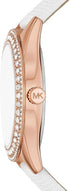 Michael Kors Harlowe Three-Hand White Lizard Watch - MK2989, womens