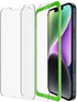 حماية شاشة زجاجية مقواة من Belkin (عبوة من 2) – متوافقة مع iPhone 14 Plus / 13 Pro Max، صلابة 9H، تركيب سهل وخالٍ من الفقاعات