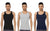 Cottonil Mens Cottonil set of 3 Derby Tank top for Men Modern (pack of 3)- Damage Box - Safqqa Egypt