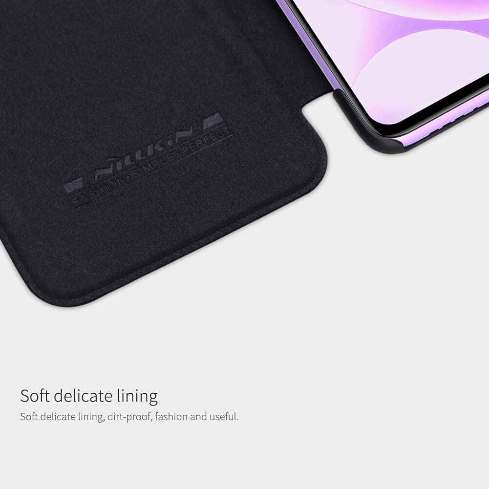 NILLKIN QIN SERIES LEATHER FLIP COVER FOR XIAOMI K30/K30 5G - BLACK