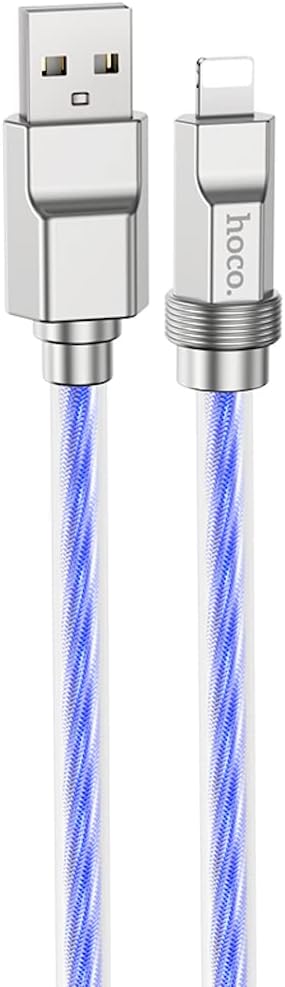 Hoco U113 - Solid Charging And Data Transmition Cable , USB-A To Lightning Plug, Compatible With Apple iPhone iPad Airpods – Safqqa Egypt