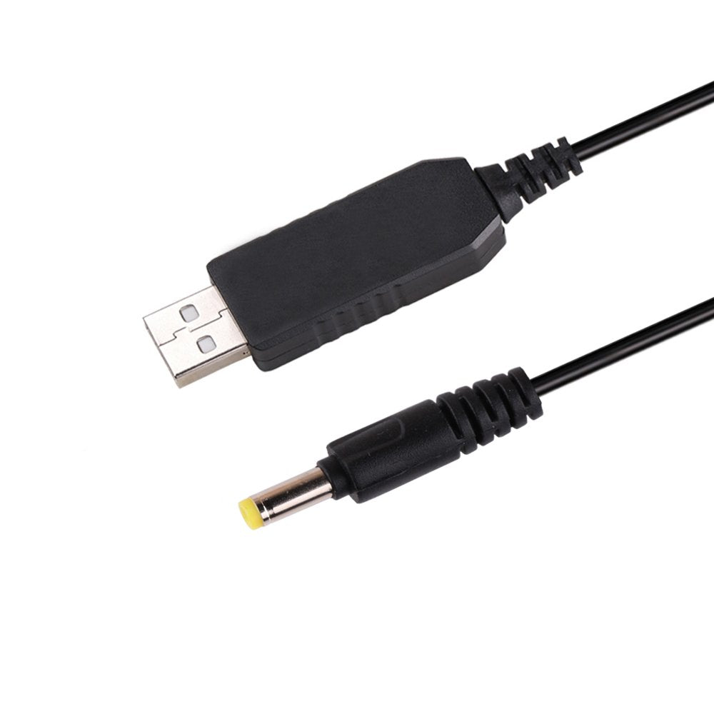 كابل تحويل طاقة USB من 5V إلى 12V – بطول 1 متر مع موصل DC 5.5 × 2.1 مم 